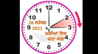 From tomorrow, New Zealand clocks will be one hour ahead