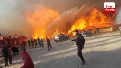 ਮਹਾਂ ਕੁੰਭ ਲੱਗੀ ਭਿਆਨਕ ਅੱਗ ਦੀ ਤਸਵੀਰ 