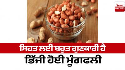 Soaked peanuts are very beneficial for Health News