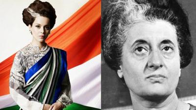 Kangana Ranaut and Indira Gandhi