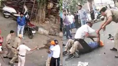 Delhi Police Beats Up A Sikh Senior Citizen And Minor Boy