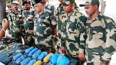 16 kg heroin recovered at Indo-Pak border