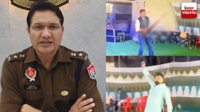 Aerial fireworks were fired at a wedding function, police registered a case and cancelled the license