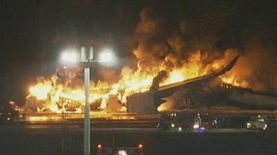 Japan Plane In Flames After Collision At Airport, 5 Dead: Reports