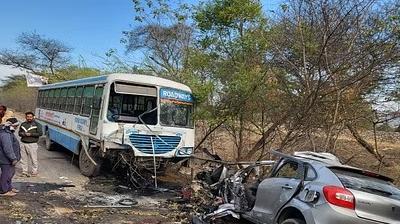 A road accident happened in Haryana News in punjabi 