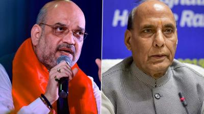 Amit Shah and Rajnath Singh (File Photos)