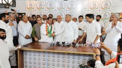 Ex-Haryana minister Jagdish Yadav joins Congress