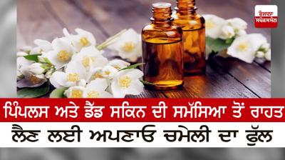  Adopt jasmine flower to get relief from pimples and dead skin problem