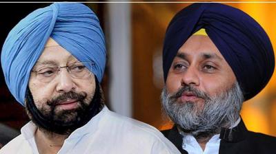 Captain Amarinder Singh and Sukhbir Singh Badal