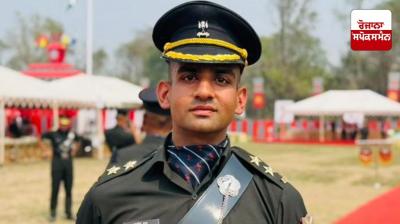Aryan Dutt from Mohali becomes a commissioned officer in the prestigious 4 Horse Regiment of the Indian Army