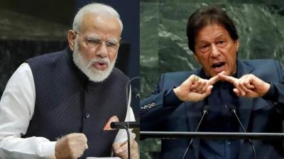 Narendra Modi  and  Imran khan
