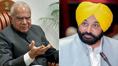 Banwarilal Purohit, CM Bhagwant Mann 