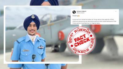 Fact Check IAF Denied viral claiming regarding Sikh Pilots regretting their duty