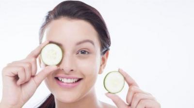Cucumber face pack