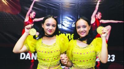 Twin sisters shine Tricity's name in international dance competition
