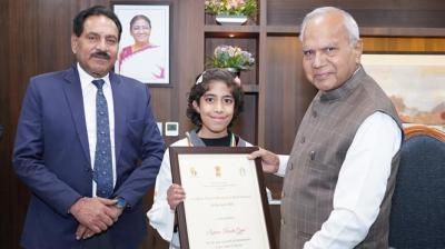 PM Bal Shakti Puraskar winner Tarushi felicitated