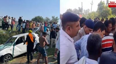 A car fell into the canal in Kaithal Haryana