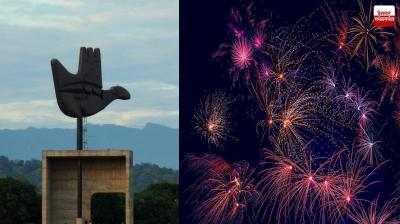 Chandigarh green crackers time 