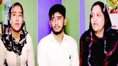 Family Members Talking to Press