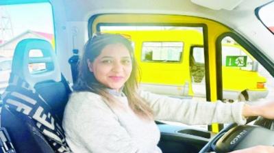 Punjabi girl becomes bus driver in Italy Jalandhar News