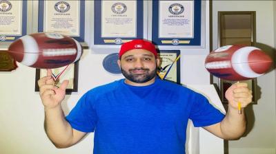Sports News: Moga's Sandeep Singh Kaila made 10th world record