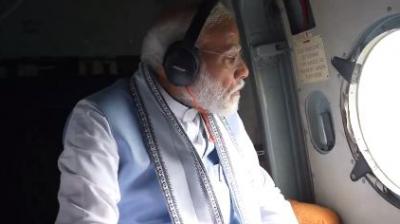 The Prime Minister conducted an aerial survey of the Wayanad landslide affected area