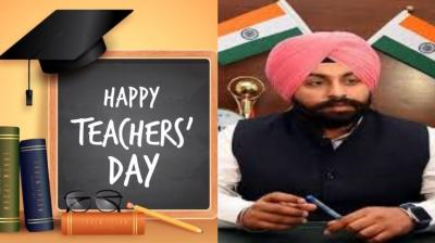 Punjab School Education Minister Harjot Singh Bains congratulated teachers on National Teachers' Day