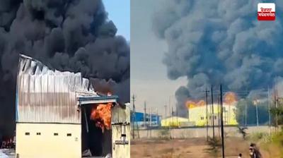 Massive fire breaks out in chemical plant in Raipur Latest News in Punjabi 