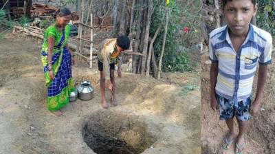 Maha boy, 'distressed' by mother's trips to fetch water, digs well