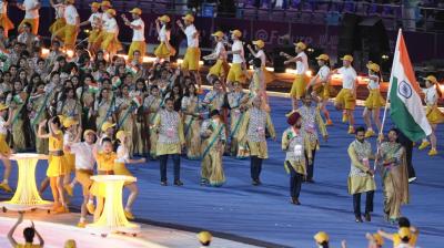 Asian Games: Indian contingent led by flag-bearers Harmanpreet Singh and Lovlina Borgohain 