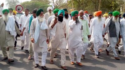 Farmers at Ram Leela Ground