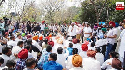 Punjab Congress holds massive protest outside Chandigarh ED office