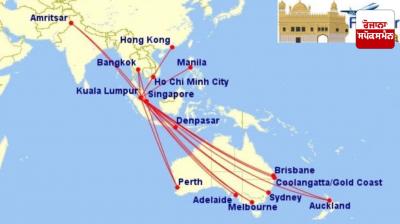 Increase in the number of flights from Amritsar to South-Eastern countries including Australia, New Zealand Increase in the number of flights from Amritsar to South-Eastern countries including Australia, New Zealand