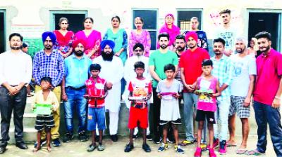 Primary School Children with Staff