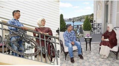 Aamir Khan and Emine Erdogan