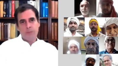 Rahul Gandhi and Farmer