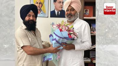 Jasvir Singh Garhi meets Finance Minister Advocate Harpal Singh Cheema