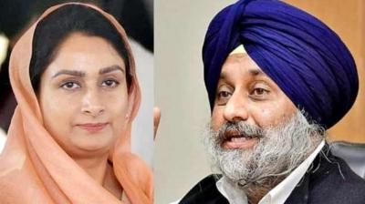 Sukhbir Badal With Harsimrat Badal 