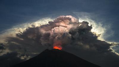 Mount Agung volcano