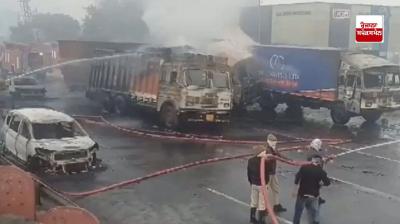  Jaipur explosion in tanker filled with CNG gas Latest News In Punjabi