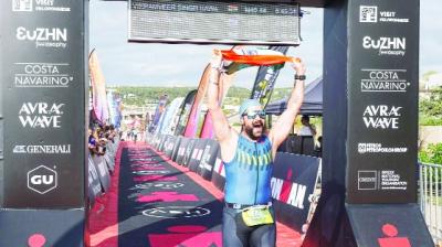 Vikram Vir Singh Bawa won the Iron Man title in Greece