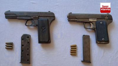 ਮੁਲਜ਼ਮਾਂ ਕੋਲੋਂ  ਇੱਕ ਆਟੋਮੈਟਿਕ ਪਿਸਤੌਲ, ਇੱਕ ਪਿਸਤੌਲ ਅਤੇ 8 ਜਿੰਦਾ ਕਾਰਤੂਸ ਬਰਾਮਦ ਹੋਏ 