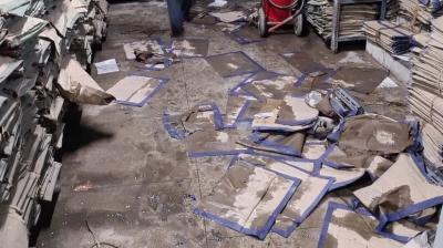 Water filled in the record room of the Punjab and Haryana High Court located in Sector 17