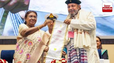 Actor Mithun Chakraborty received the Dadasaheb Phalke Award