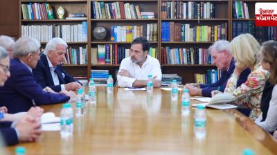 Rahul Gandhi meets a delegation from the Board of Directors of the Chicago Council on Global Affairs