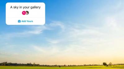 'Sky in your gallery' New Instagram trend