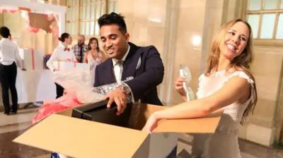 American couple demands money instead of gifts on their wedding day