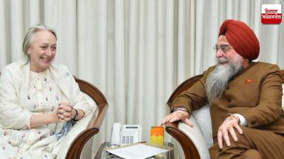 British Deputy High Commissioner Chandigarh Caroline Rowett met Speaker Sandhawan