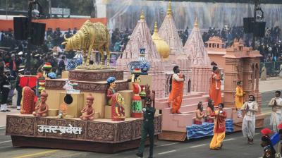 Cultural of Kashi Vishwanath corridor in Varanasi at the Republic Day parade