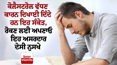 These symptoms appear due to high cholesterol